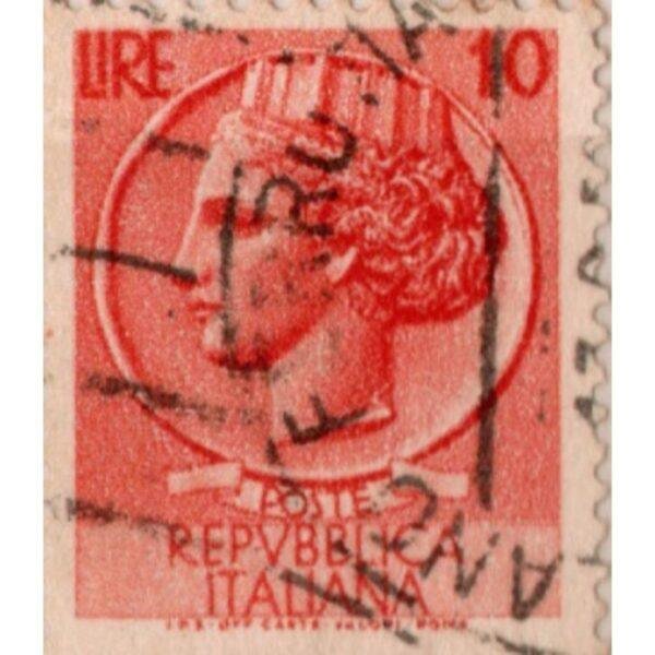 10 Repvbblica Italiana Used Stamp