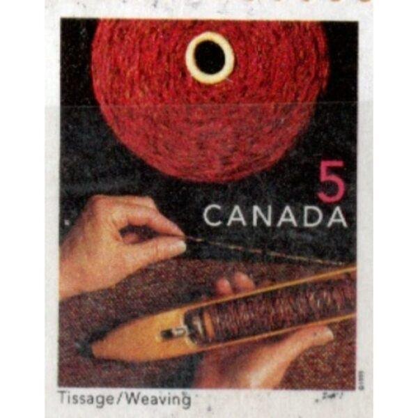 5 Canada Tissage Weaving Used Stamp