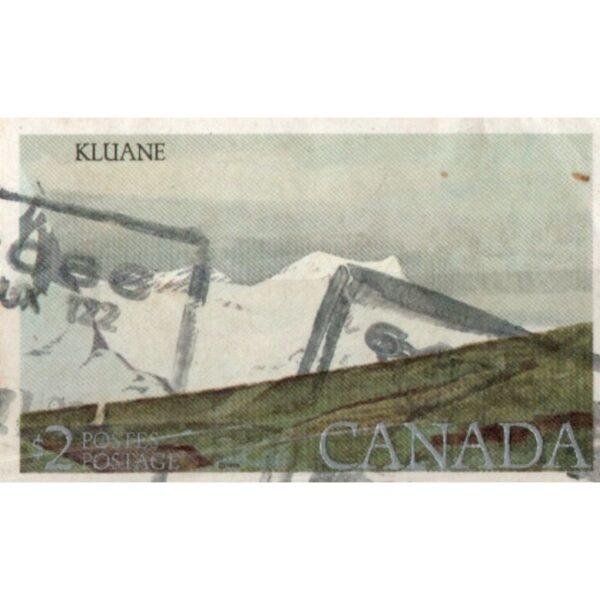 2 Canada Postage Cluane Used Stamp