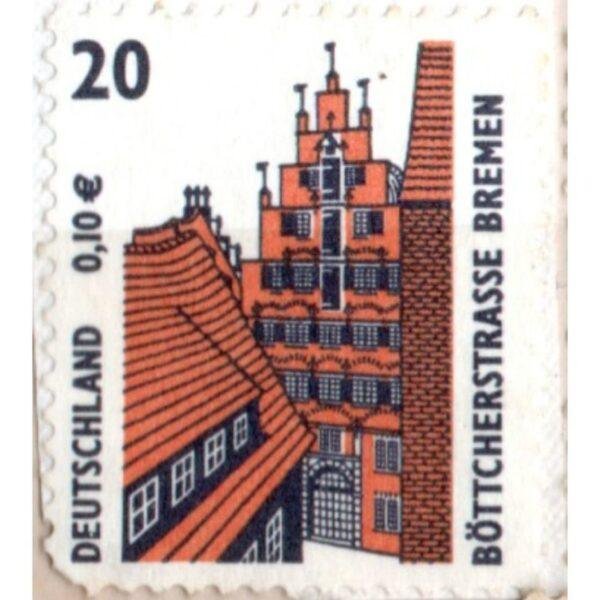20 Deutschland Bottcherstrasse Bremen Used Stamp