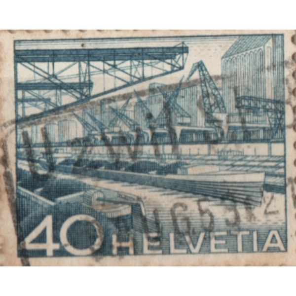 40 Helvetia Used Stamp