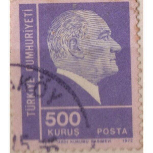 500 Turkey Postage Used Stamp