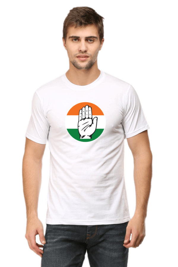 Indian National Congress Party Fans Printed T-Shirt