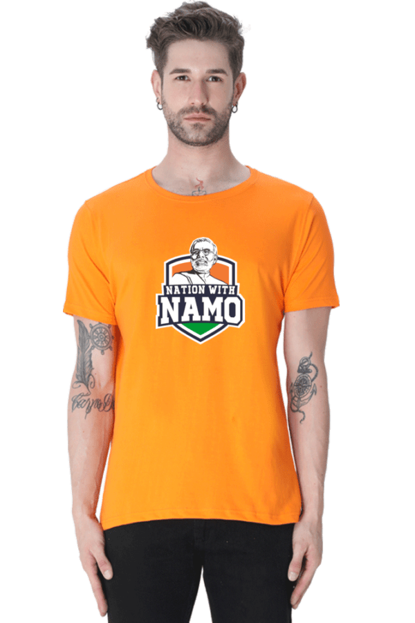 Nation With Namo Fans Printed T-Shirt