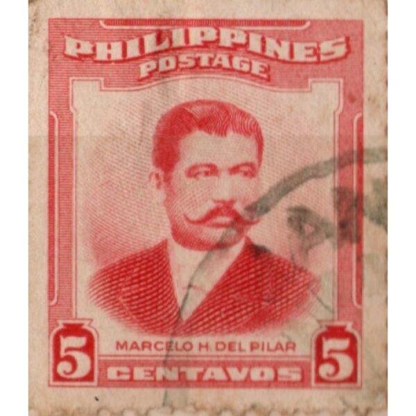5 Philippines Postage Marcelo H Del Pilar Used Stamp