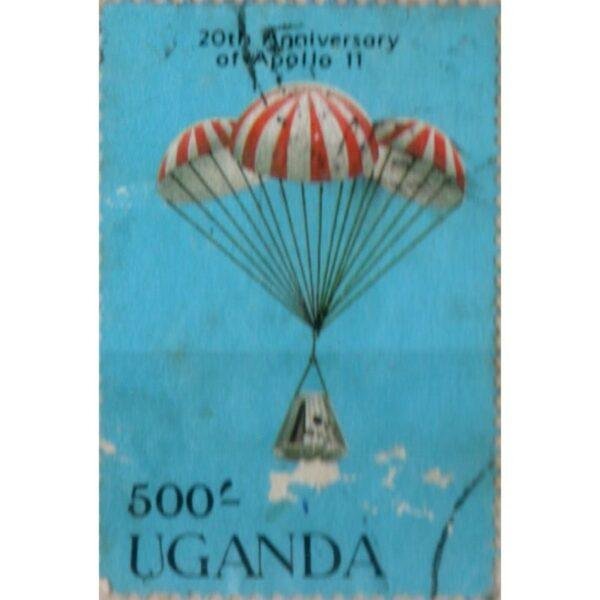 500 Uganda 20th Anniversary Of Apollo Used Stamp
