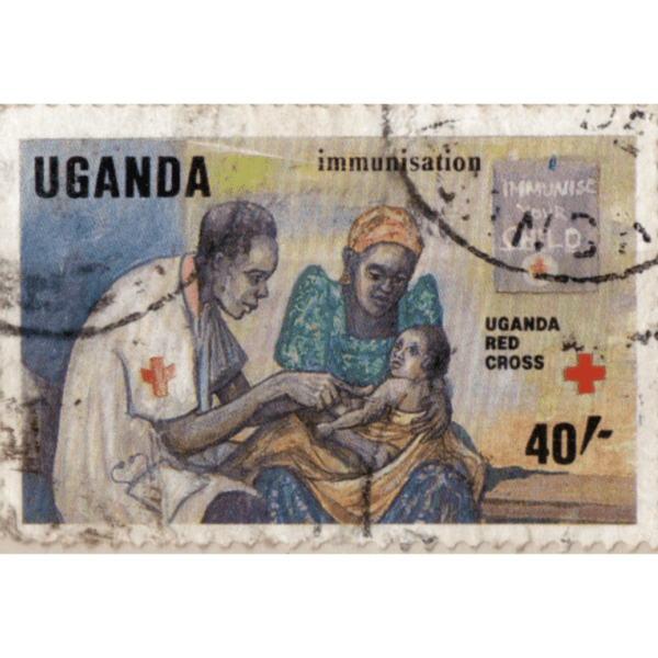 40 Uganda Red Cross Immunisation Used Stamp