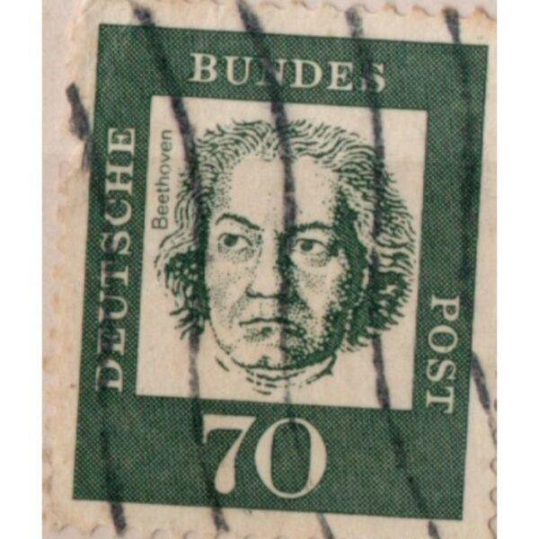70 Deutsche Bundespost Beethoven Used Stamp