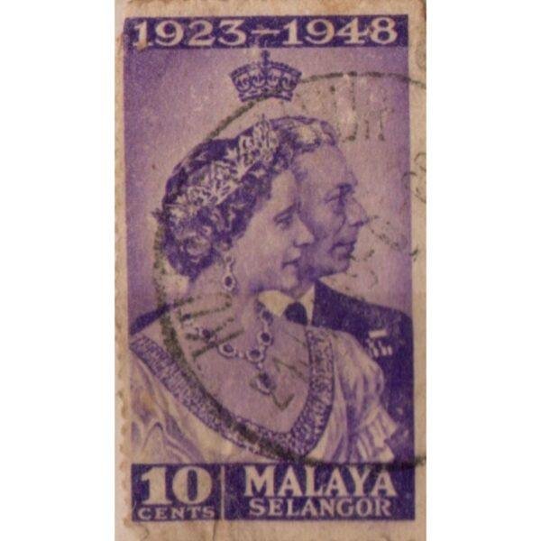 10 1923-1948 Malaya Selangor Used Stamp