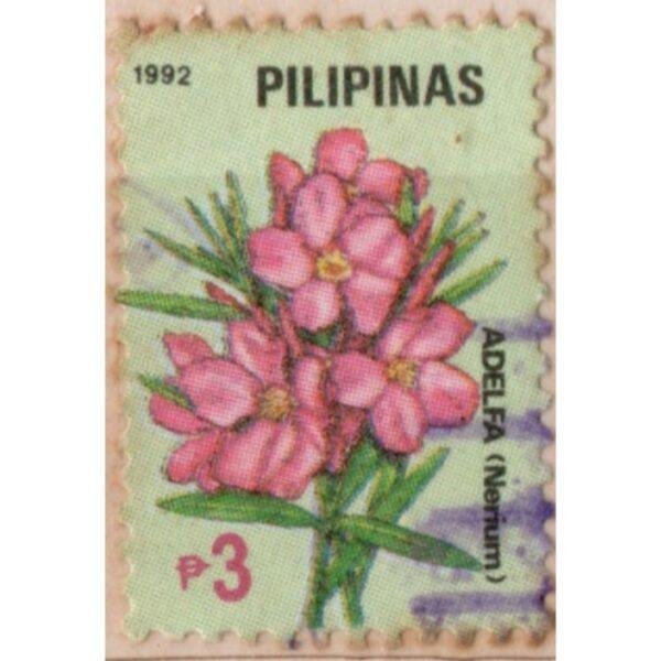 3 Pilipinas Adelfa Used Stamp