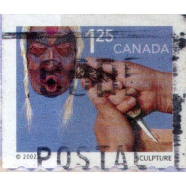 125 Canada Culpture Used Stamp