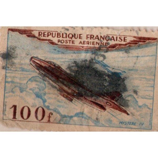 100 Republique Francaise Mystere IV Used Stamp