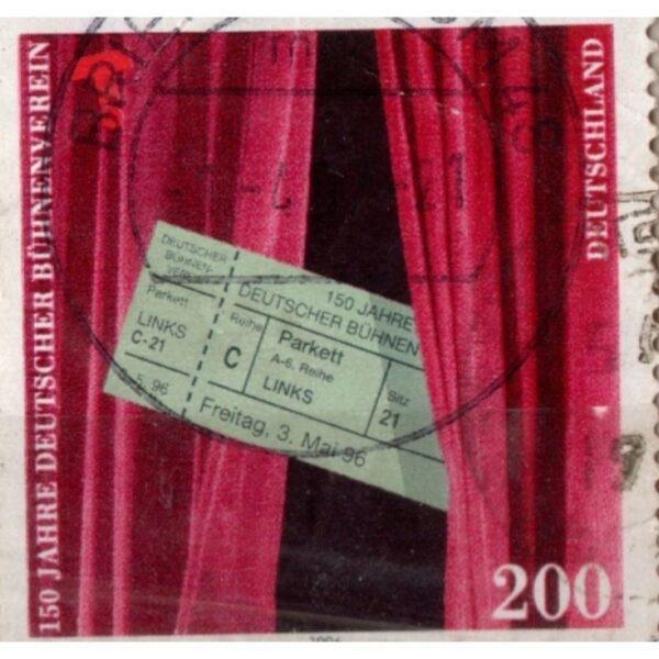200 Deutschland 150 Jahre Deutscher Buhnenverein Used Stamp