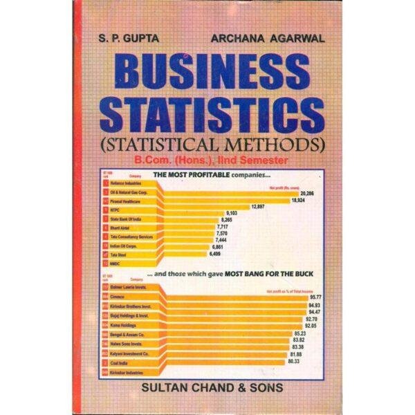 Business Statistics Statistical Methods by SP Gupta