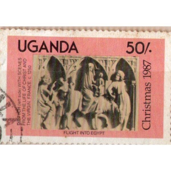 50 Uganda Flight Into Egypt Used Stamp