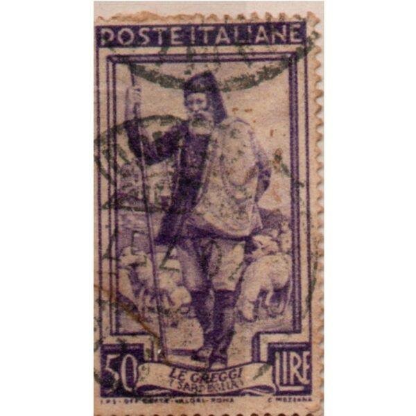 50 Poste Italiane Le Greggi Used Stamp