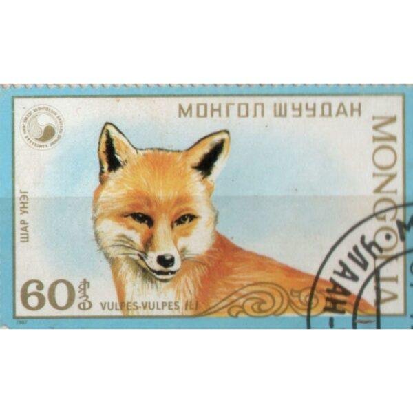60 Mongolia Vulpes Used Stamp