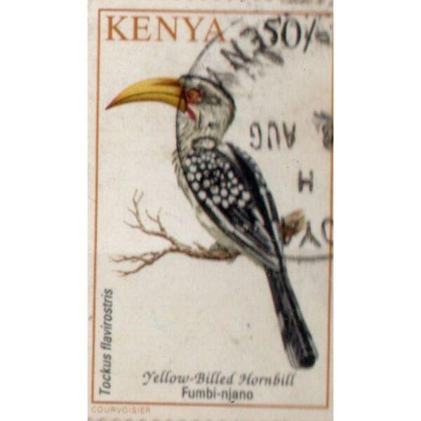 50 Kenya Yellow Billed Hornbill Used Stamp
