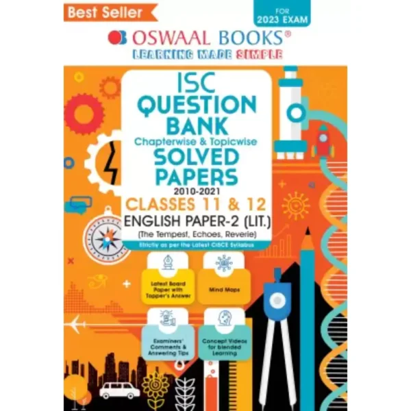Oswaal ISC Question Bank Class 12 English Paper 2 Literature Book