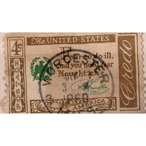 4 United States Of America Credo Used Stamp