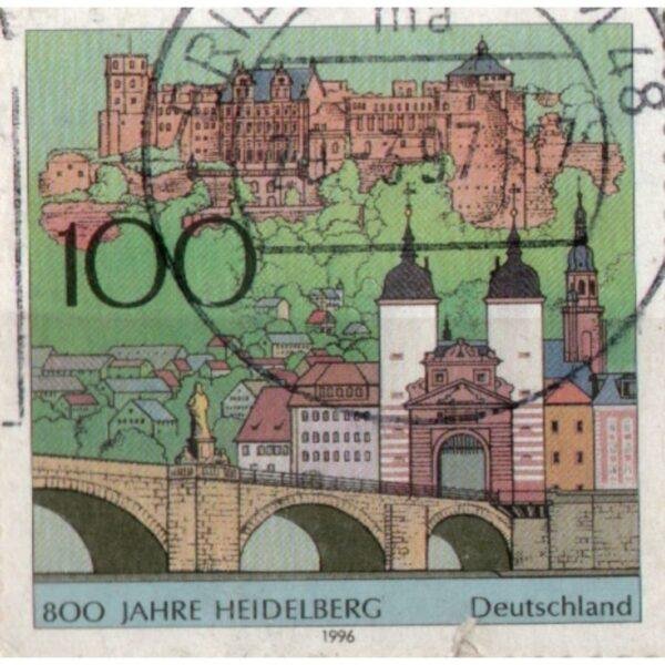 100 Deutschland 800 Jahre Heidelberg Used Stamp