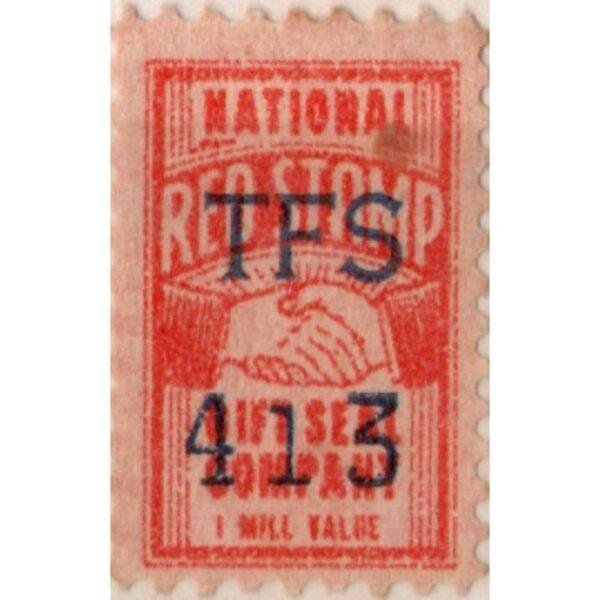 National Red Stamp Used Stamp