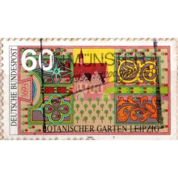 60 Deutsche Bundespost Botanischer Garten Leipzig 1992 Used Stamp