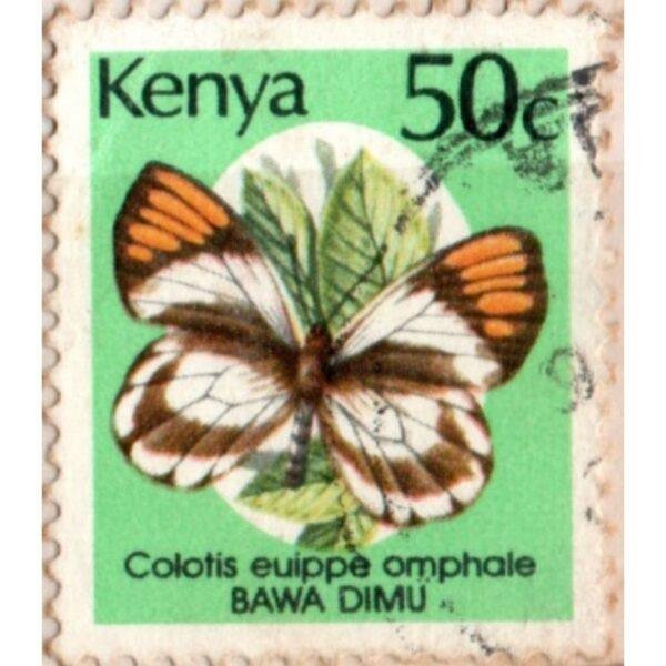50 Kenya Colotis Euippe Omphale Bawa Dimu Used Stamp
