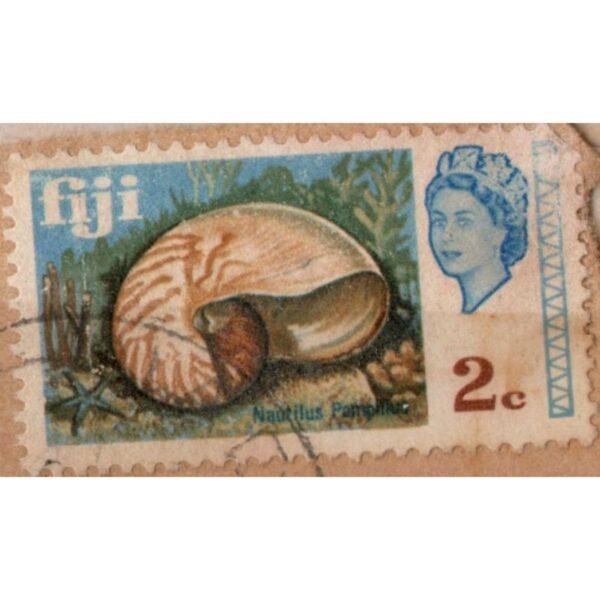 2 Fiji Nautilus Pompilius Used Stamp