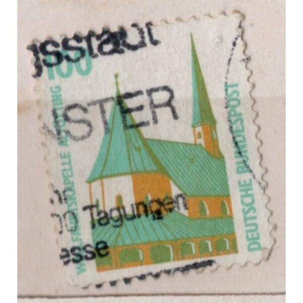 100 Deutsche Bundespost Altotting Chapel Bavana Used Stamp
