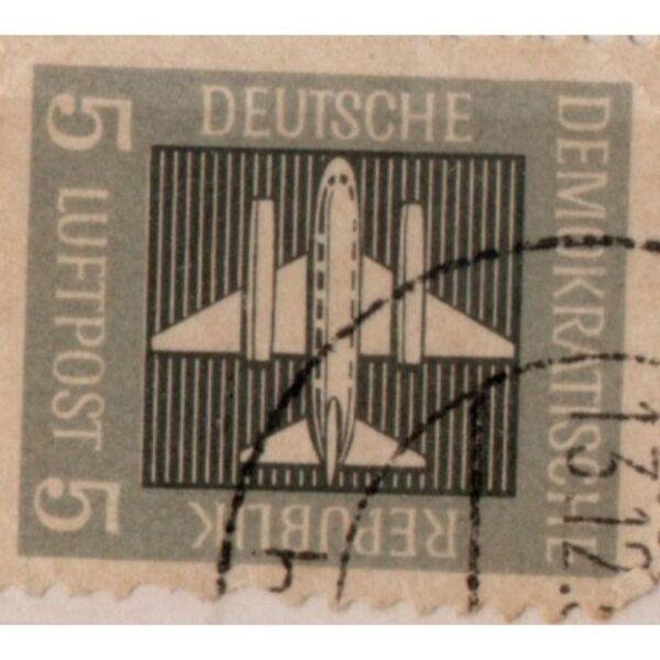 5 Deutsche Demokratische Republik Luftpost Used Stamp