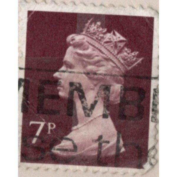 7 Queen Used Stamp
