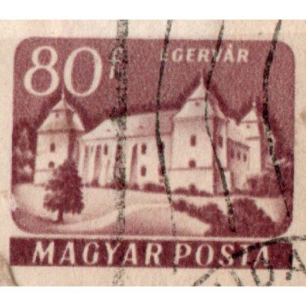 80 Magyar Posta Egervar Used Stamp