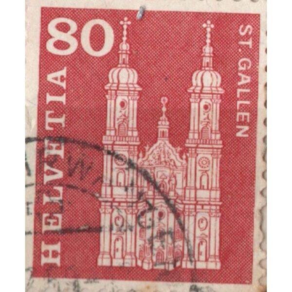 80 Helvetia St Gallen Used Stamp
