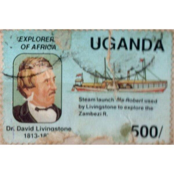 500 Uganda Explorer Of Africa Dr David Livingstone Used Stamp