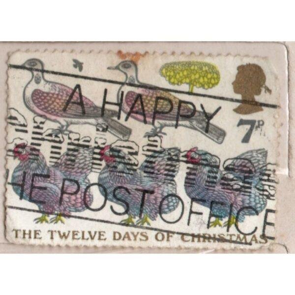 7 The Twelve Days Of Christmas Bird Used Stamp