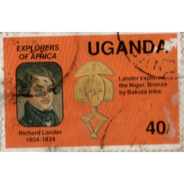 40 Uganda Explorers Of Africa Richard Lander Used Stamp