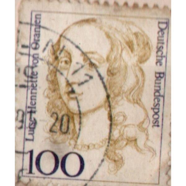 10 Deutsch Bundespost Luise Henriette Von Oranien Used Stamp