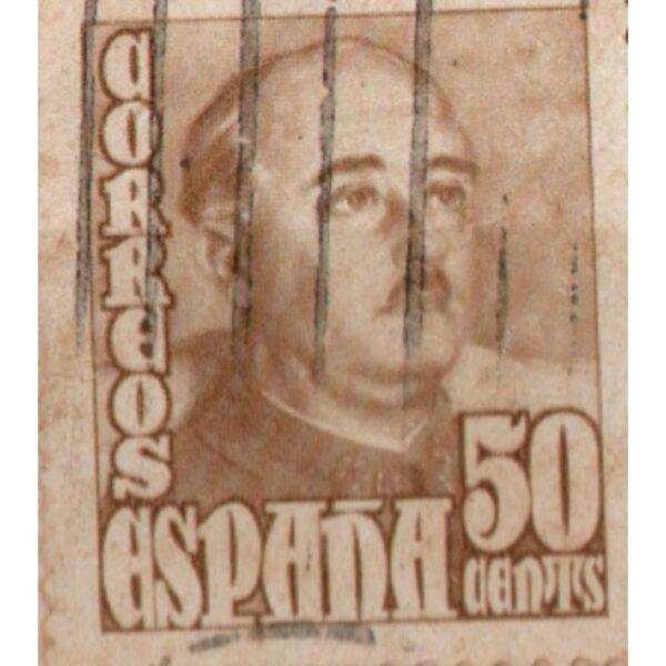50 Espana Correos Used Stamp