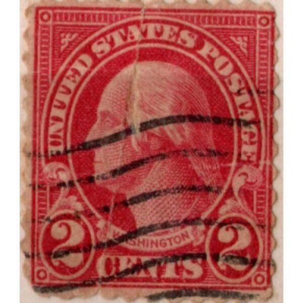 2 United States Postage Washington Used Stamps