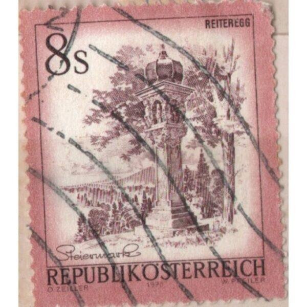 8 Republik Osterreich Reiteregg Used Stamp