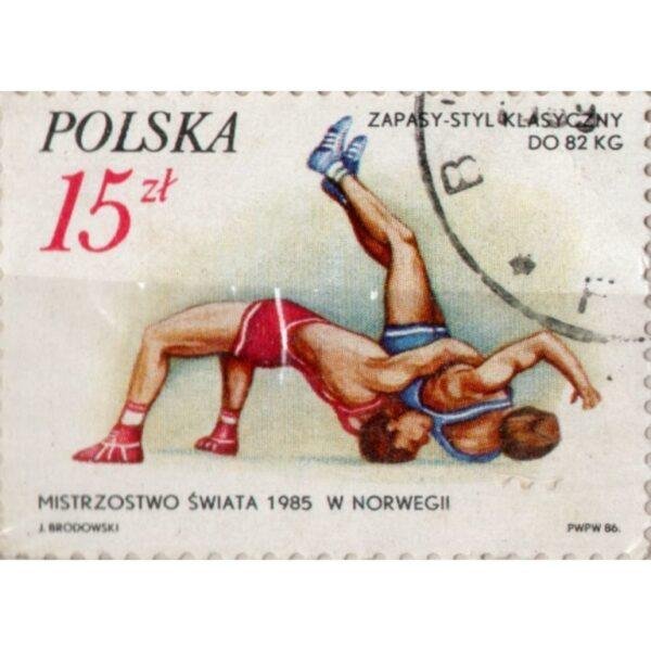 15 Polska Mistrzostwo Swiata 1985 W Norwegii Used Stamp