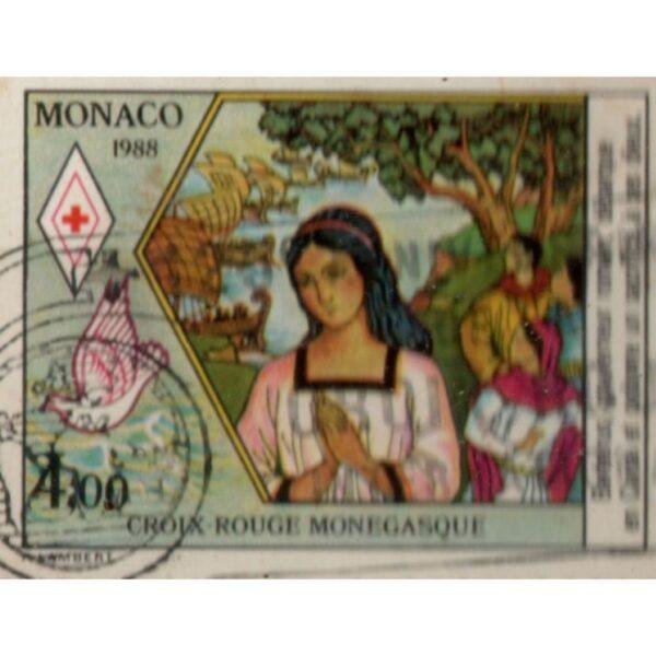 400 Monaco Croix Rouge Monegasque Used Stamp
