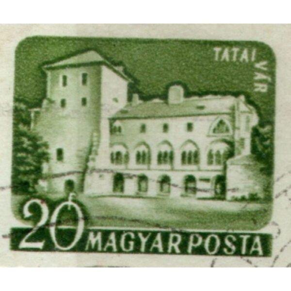 20 Magyar Posta Tatai Var Used Stamp