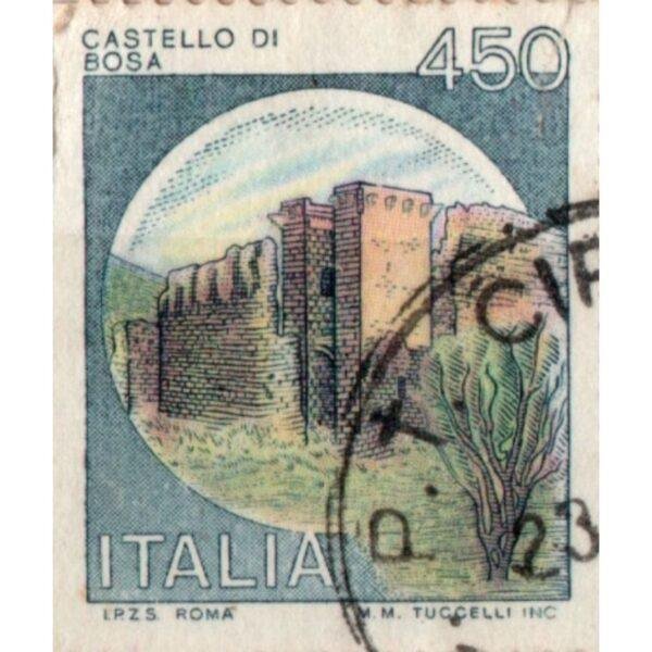 450 Italia Castello De Bosa Used Stamp