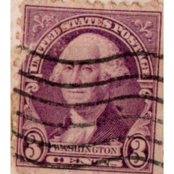 3 United States Postage Washington Used Stamp