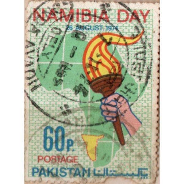 60 Pakistan Namibia Day Used Stamp