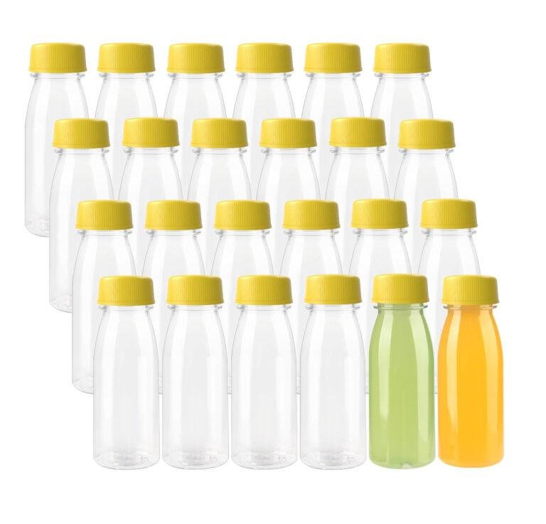 300ML Plastic Transparent Disposable Bottle With Yellow Cap