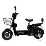 Green Udaan 30kms Range Electric Scooter Black