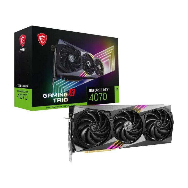 MSI RTX 4070 Ti Gaming X Trio 12GB Gaming Graphics Card